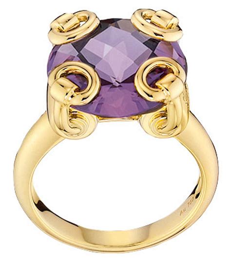 vintage gucci ring emerald amethyst ruby